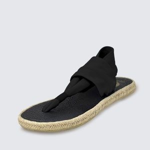 Nalho Ganika Black Yoga Mat Espadrilles